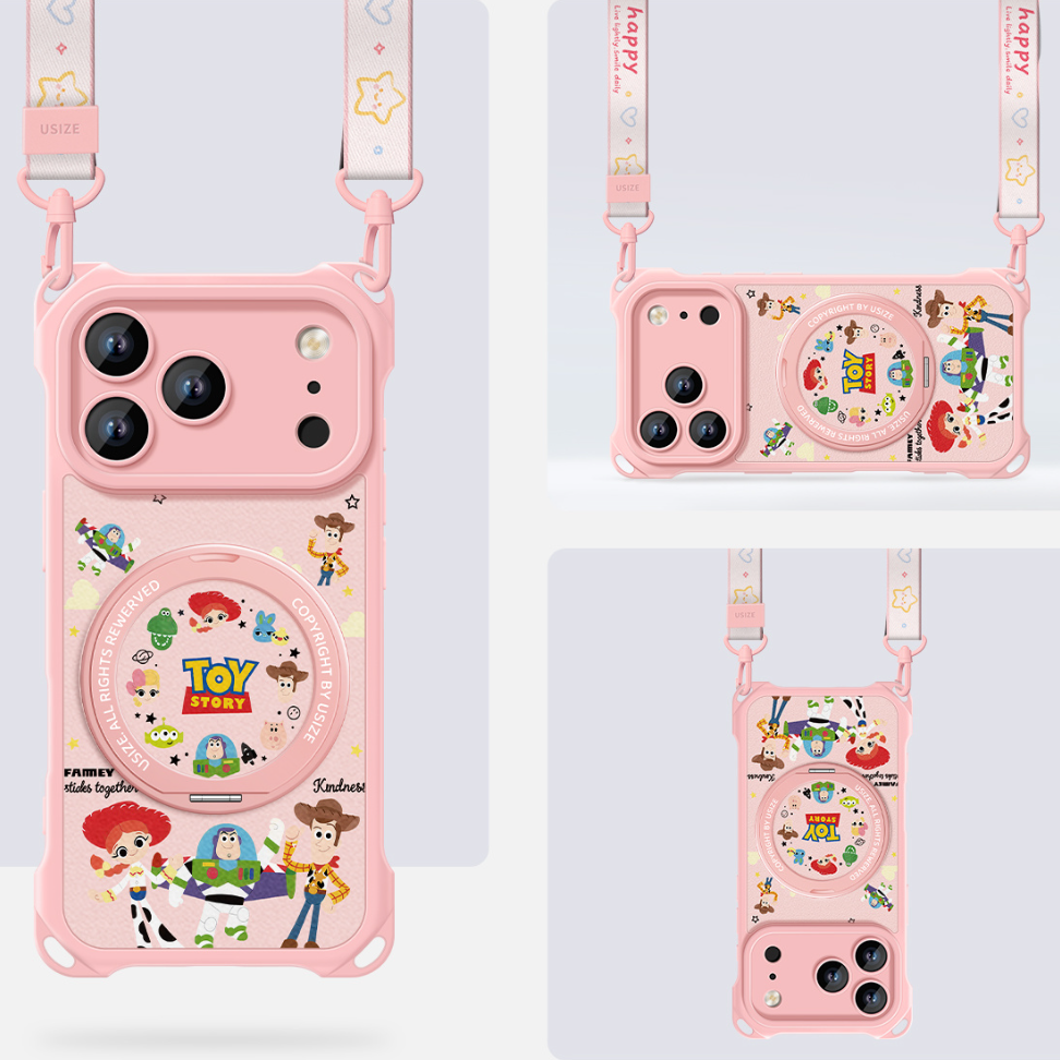 衝撃吸収 しっかり保護 iPhone機種に対応 360度回転スタンド スマホケース C-80009