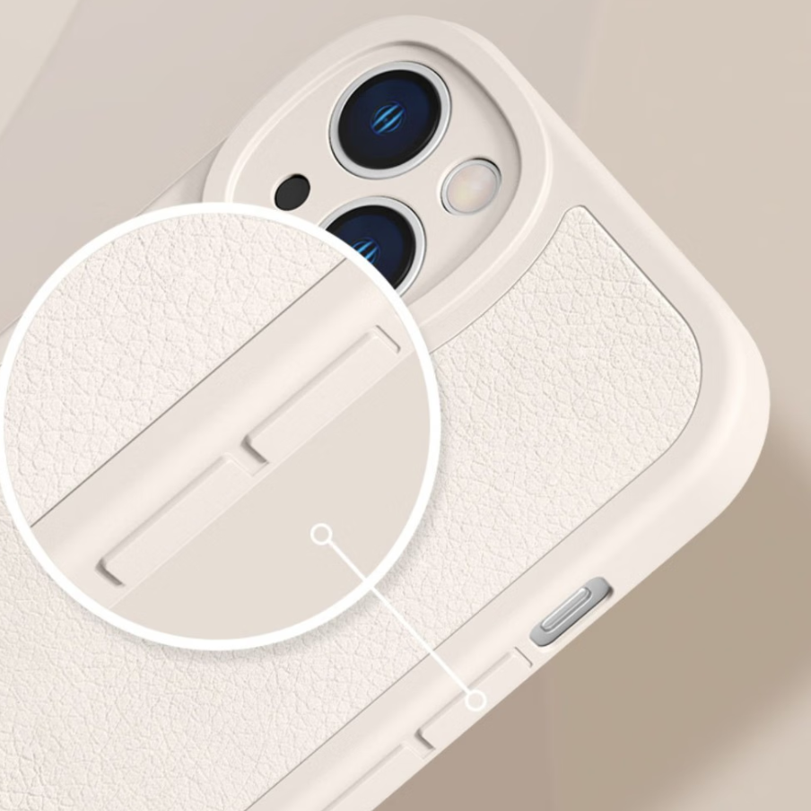 iPhone対応 レザー調 レンズ高段差保護 薄型全面保護 スマホケース C-80047