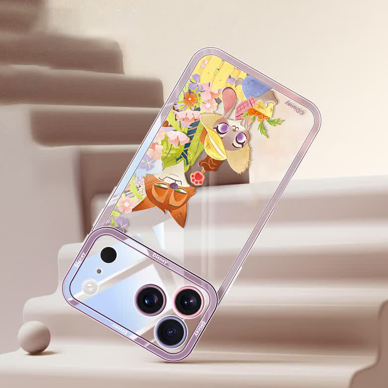 iPhone対応 透明クリア レンズ高縁保護 落下衝撃吸収 全周囲保護 スマホケース C-80054