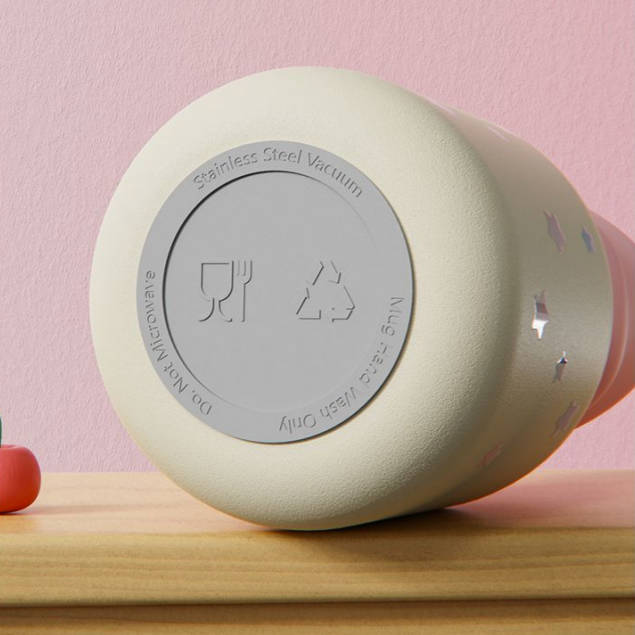 300ml 星型キャップ 保温保冷 ミニボトル C-70019