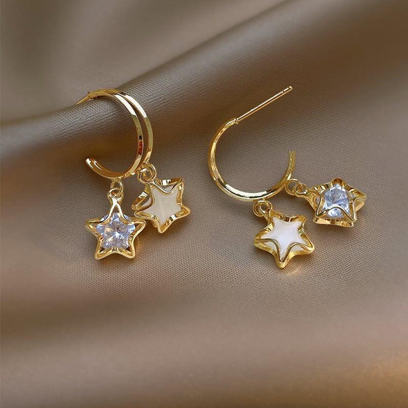 オシャレ度満点 知的で品の良い 個性的なデザイン イアリング アクセサリー<ins-2899>