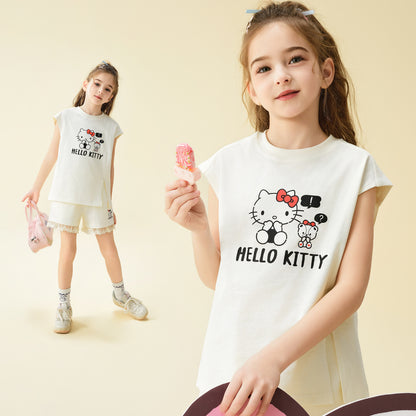 子供用 肌触りよい 半袖 Tシャツ+ショーツ セットアップ n-105