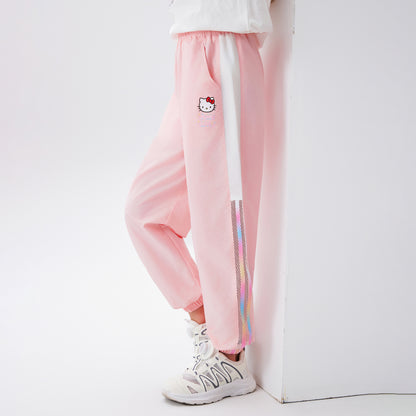 子供服 メッシュ切替 薄手さらさら パンツ n-111