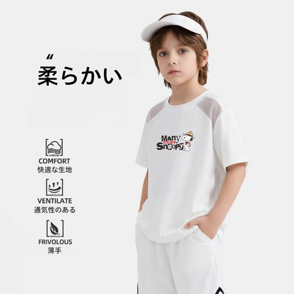 軽量 プリント トップス+ショートパンツ セットアップ n-181