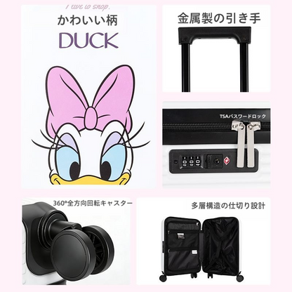 配色 ABS+PC素材 360°静音キャスター スーツケース C-30003