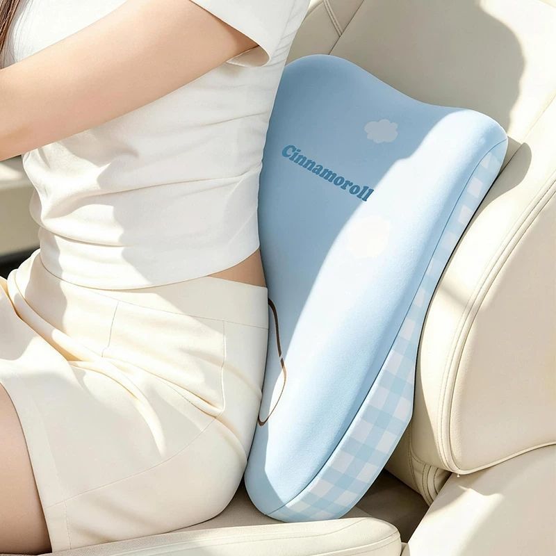 癒しアイテム もちもち やさしくフィット 車用ネックパッド＆ランバーサポート C-529