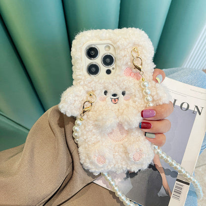 iPhone機種に対応 ふわふわ かわいい 立体デザイン スマホケース C-70005