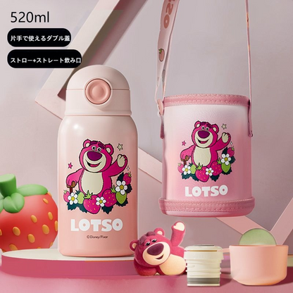 2WAY飲み口 水分補給 保温保冷 ボトル C-201