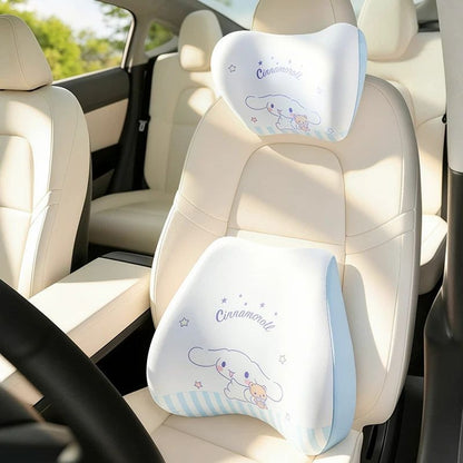 癒しアイテム もちもち やさしくフィット 車用ネックパッド＆ランバーサポート C-529