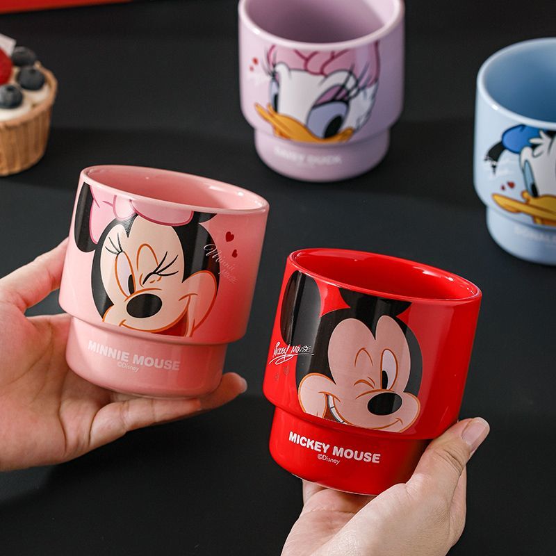 色釉工芸 安心素材 重ね収納 陶製 4個入り マグカップ C-203