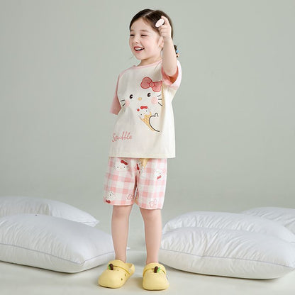 締め付けなし 夏用 吸汗通気 Tシャツ+ショーツ セットアップ n-250