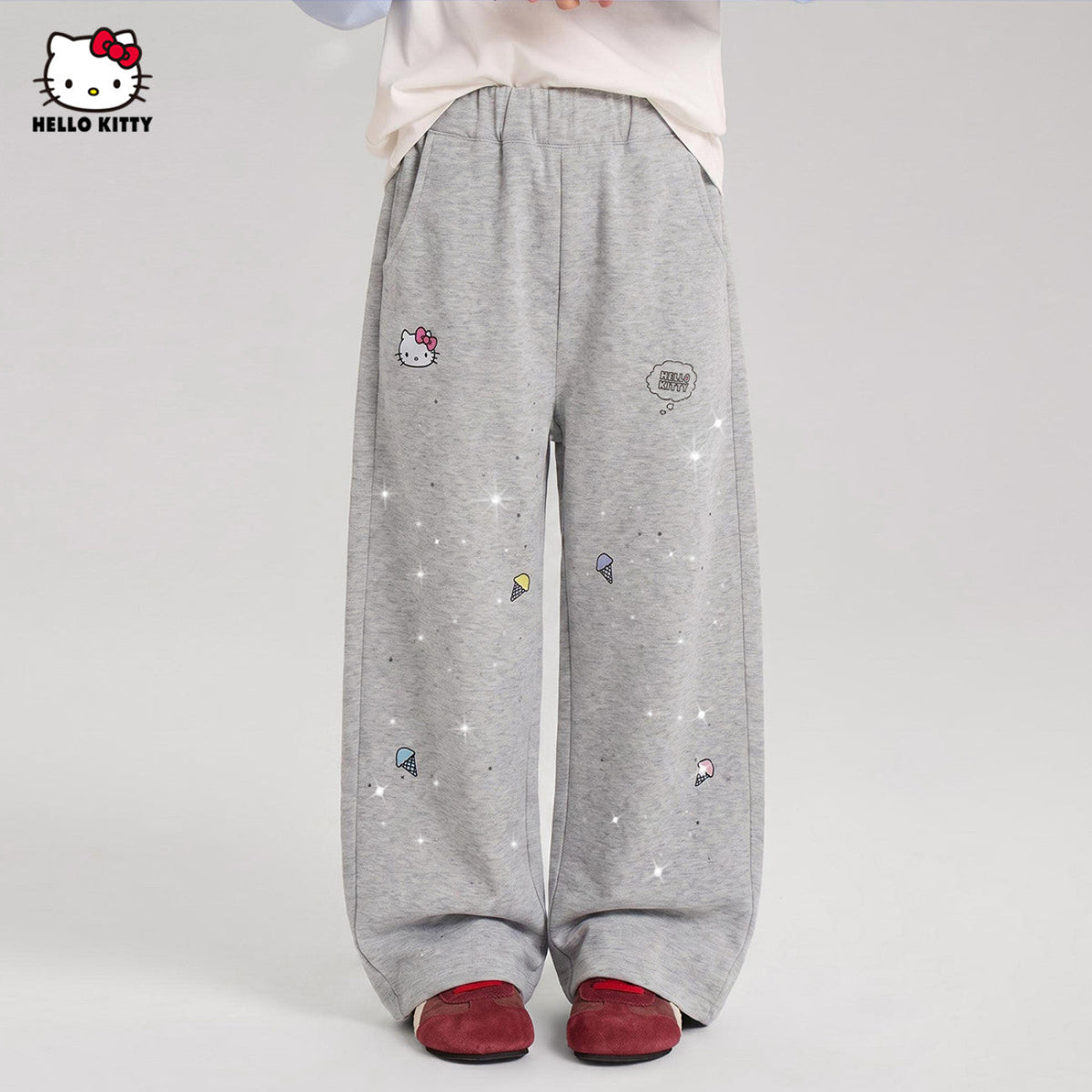 キッズ あったか 防寒 裏起毛 ワイドパンツ n-477