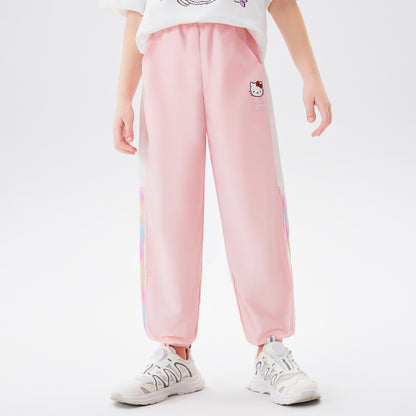 子供服 メッシュ切替 薄手さらさら パンツ n-111