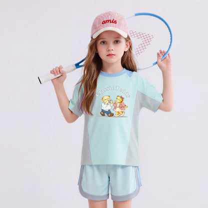 通気性 ゆったり トップス+パンツ セットアップ n-387