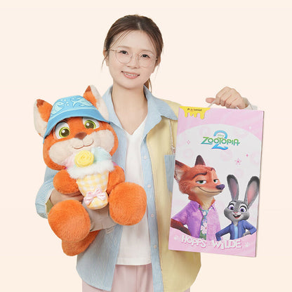 花束デザイン プレゼント向け ふわふわ 癒し系 キツネ型 ぬいぐるみ C-112