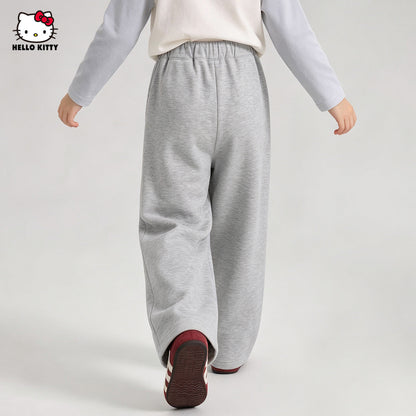 キッズ あったか 防寒 裏起毛 ワイドパンツ n-477