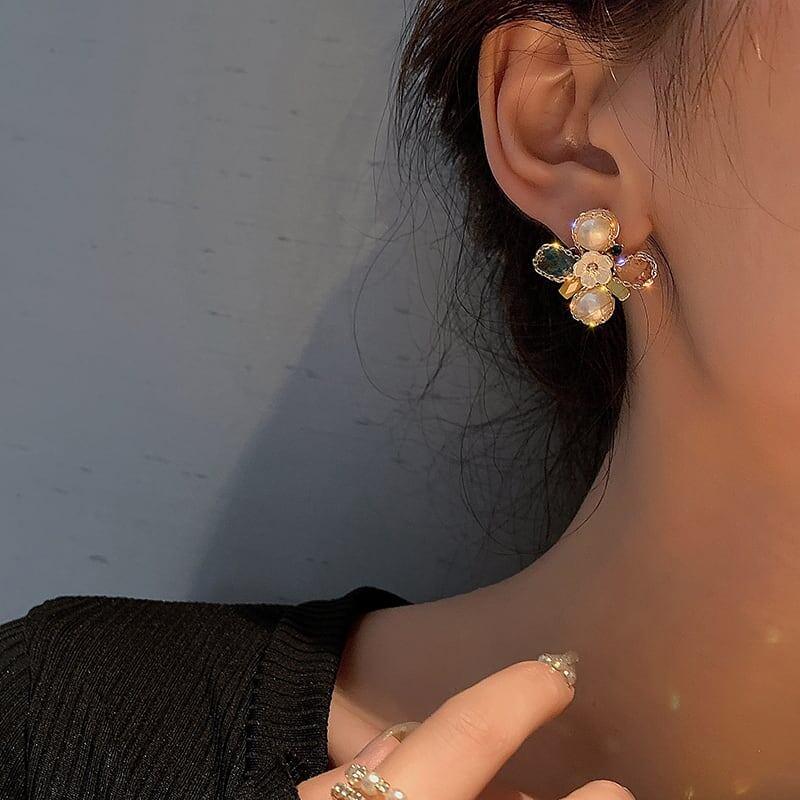高級感溢れる 美人度アップ ファッション ピアス アクセサリー＜ins-3340＞