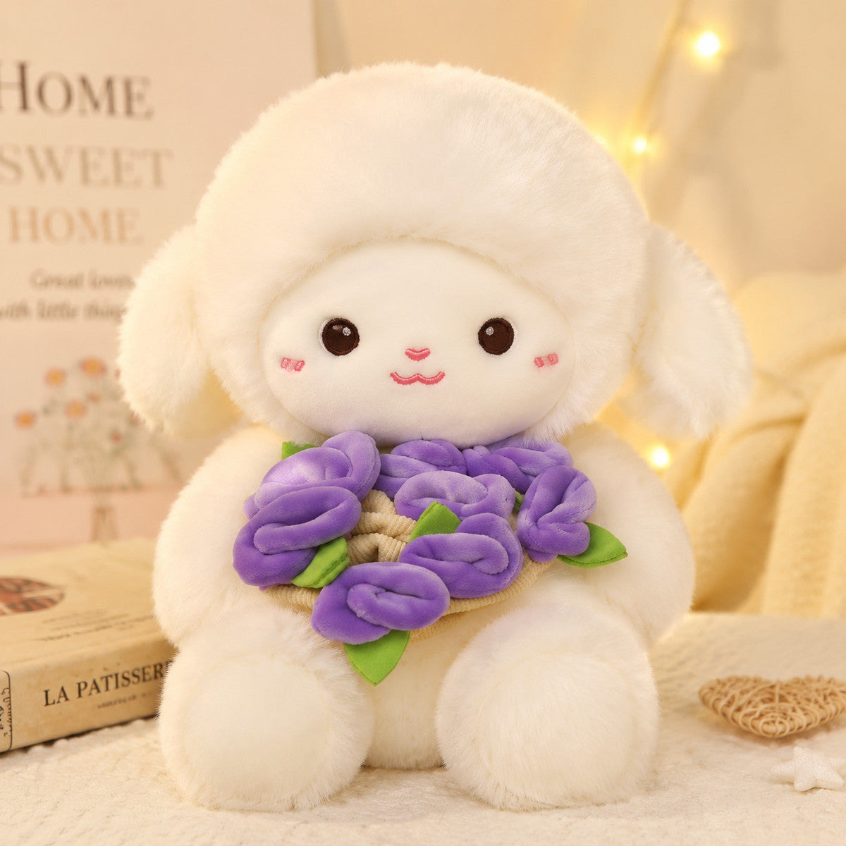 花束抱き もこもこ プレゼント ギフト ぬいぐるみ C-245