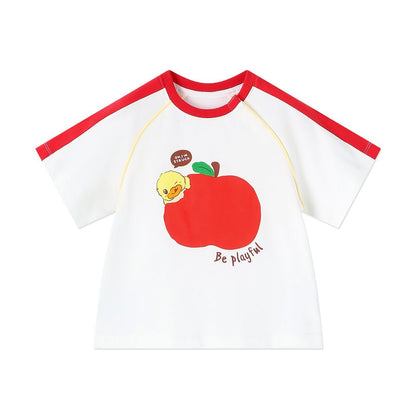 配色 カジュアル ゆったり Tシャツ n-143