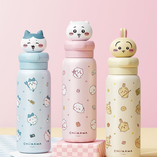 550mL 癒しデザイン 保温保冷 水筒 ボトル C-399
