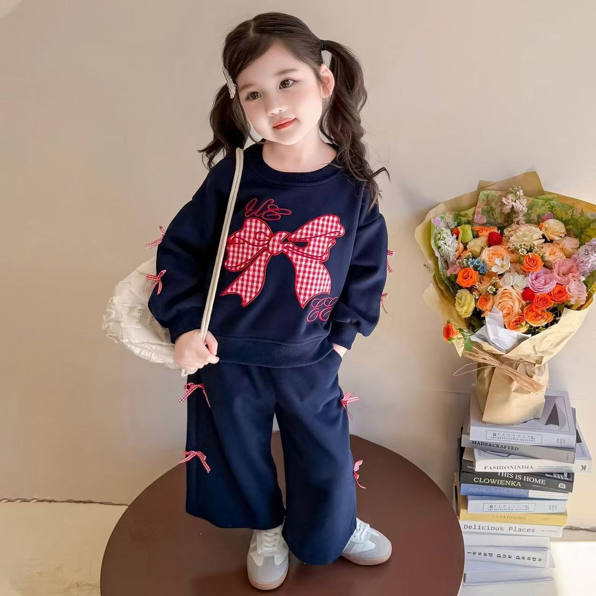 二点セット 韓国風 スウェット +  パンツ セットアップ n-474
