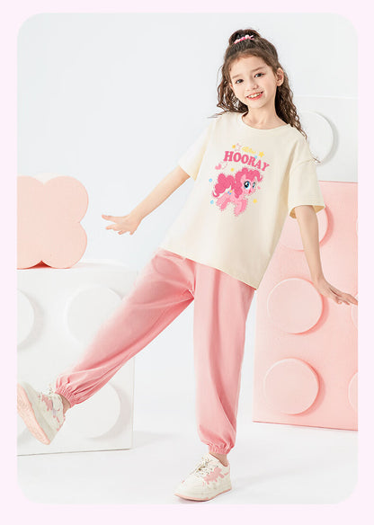 かわいい プリント トップス+ショートパンツ セットアップ n-188