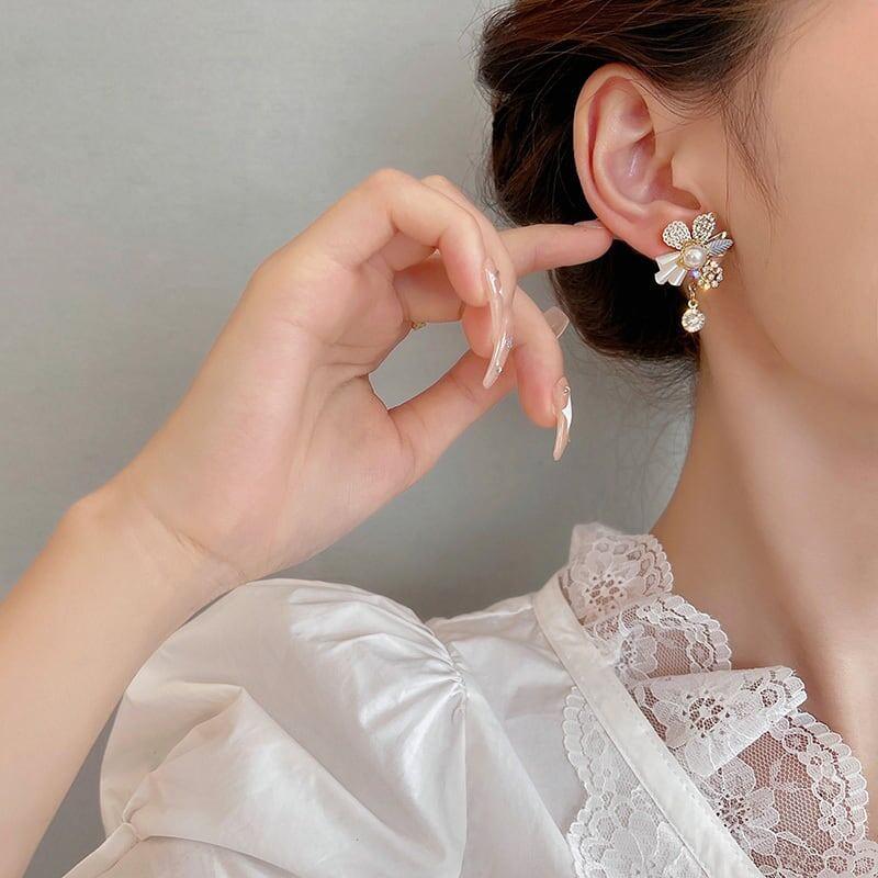美人度アップ ファッション 高級感溢れる ピアス アクセサリー＜ins-3257＞