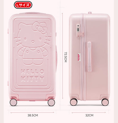 【数量限定】ハローキティ スーツケース ピンク エンボス加工 ｜ 大人可愛い キャリーケース TSAロック搭載 CO-60003