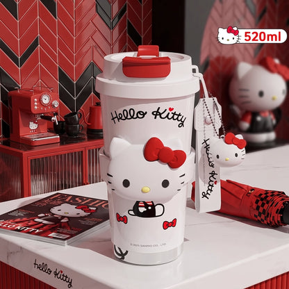 520ml 2WAY 長時間保温 チャーム付き 保温 ボトル C-229