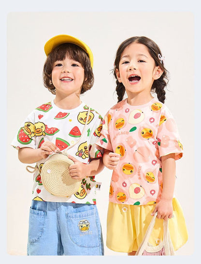 男女兼用 キッズ 夏 カジュアル Tシャツ n-144