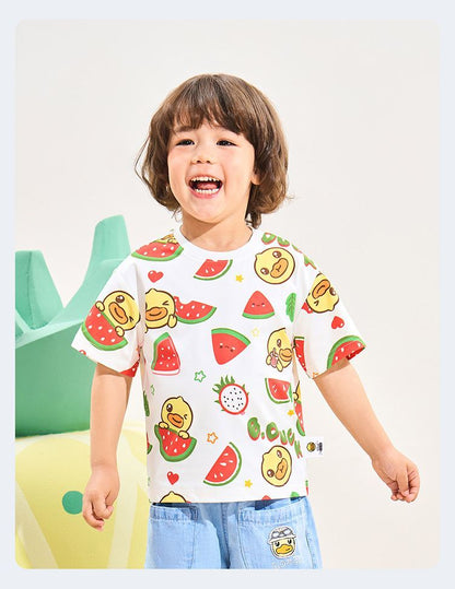 男女兼用 キッズ 夏 カジュアル Tシャツ n-144