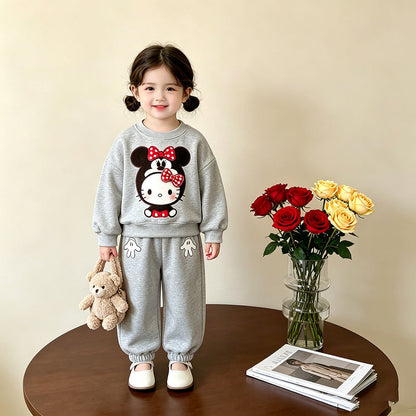 二点セット 裏起毛 秋冬 あったか スウェット +  パンツ セットアップ n-472