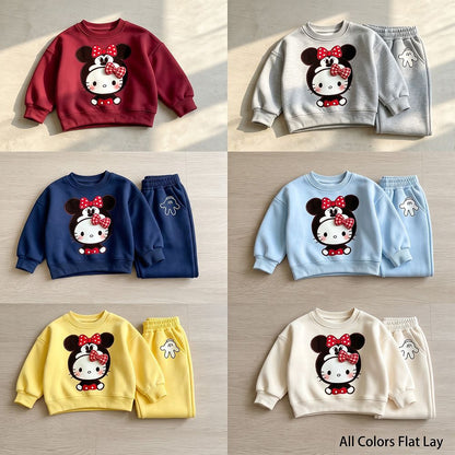 二点セット 裏起毛 秋冬 あったか スウェット +  パンツ セットアップ n-472