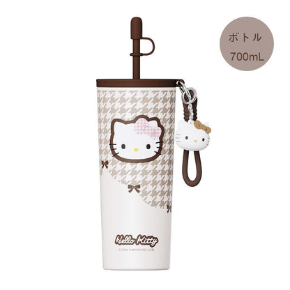 新作 千鳥格子 保温保冷 水筒 ボトル C-444