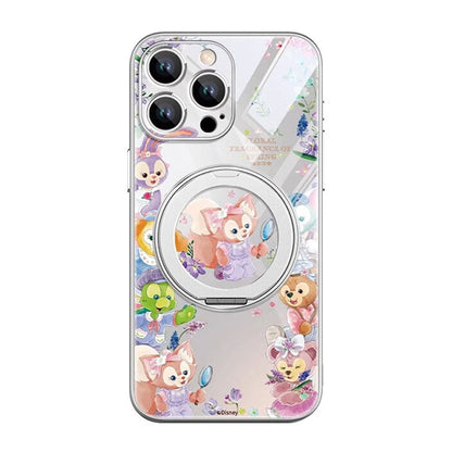 iPhone機種に対応 360°回転 リングスタンド スマホケース C-80144