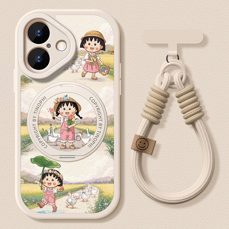 360度回転スタンド iPhone機種に対応 磁気吸着 スマホケース C-80016