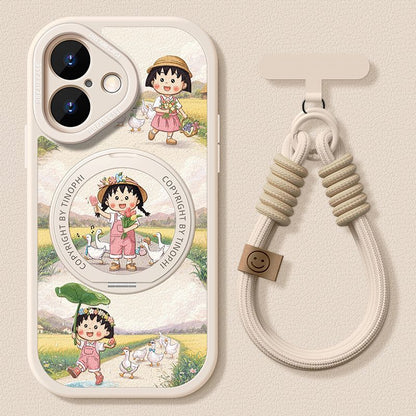 360度回転スタンド iPhone機種に対応 磁気吸着 スマホケース C-80016