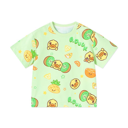 男女兼用 キッズ 夏 カジュアル Tシャツ n-144