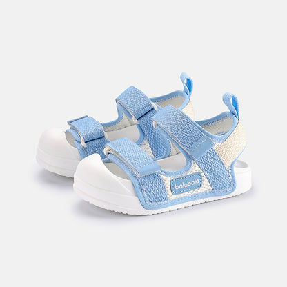 柔らかクッション底 メッシュ 通気 子供 シューズ サンダル n-263
