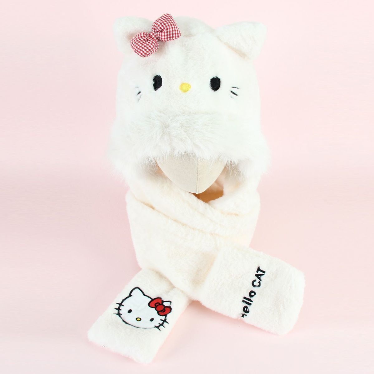 ふわふわ 防寒 あったか かわいい フードマフラー マフラー C-544