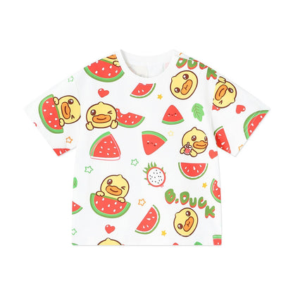 男女兼用 キッズ 夏 カジュアル Tシャツ n-144