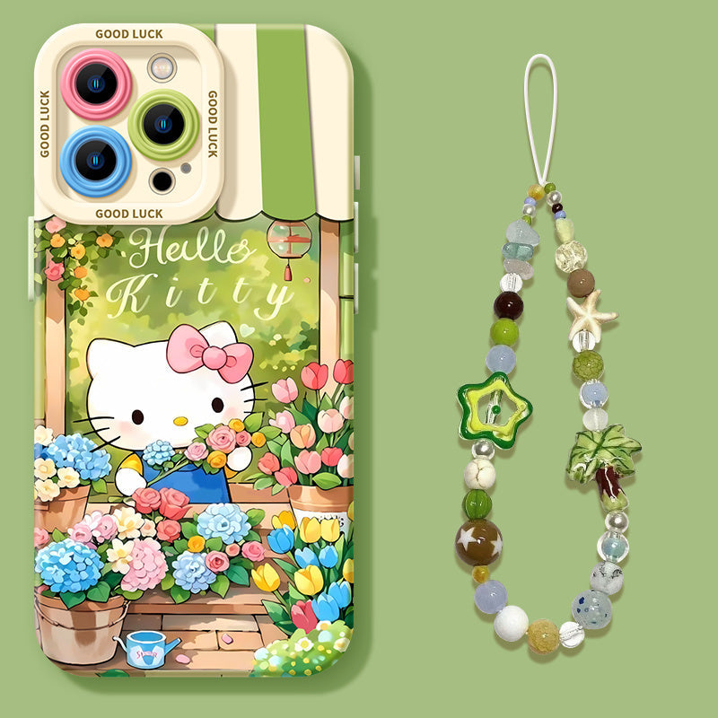 iPhone機種に対応 花柄 可愛い スマホケース C-80166