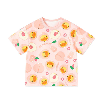 男女兼用 キッズ 夏 カジュアル Tシャツ n-144