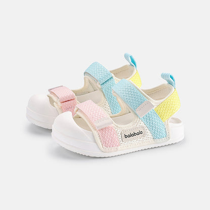 柔らかクッション底 メッシュ 通気 子供 シューズ サンダル n-263