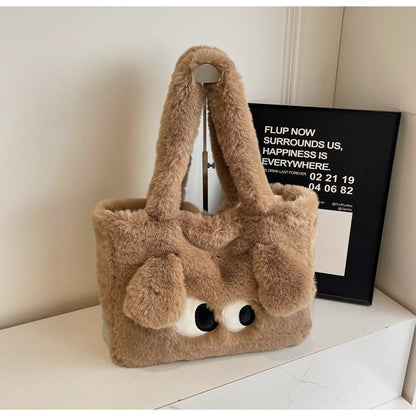 ふわふわ もこもこ 肩掛け トートバッグ C-70012