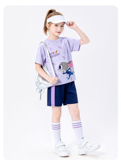 通気性良い 丸首 肌に優しい プリント Tシャツ n-114