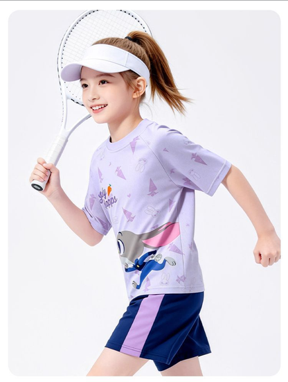 通気性良い 丸首 肌に優しい プリント Tシャツ n-114