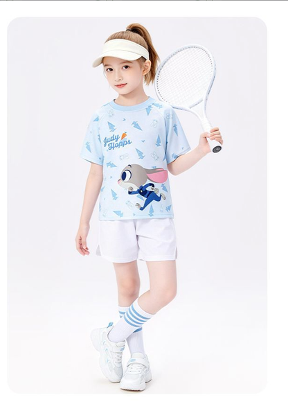 通気性良い 丸首 肌に優しい プリント Tシャツ n-114