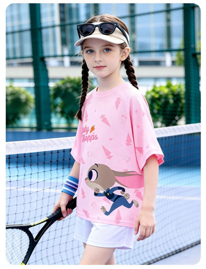 通気性良い 丸首 肌に優しい プリント Tシャツ n-114
