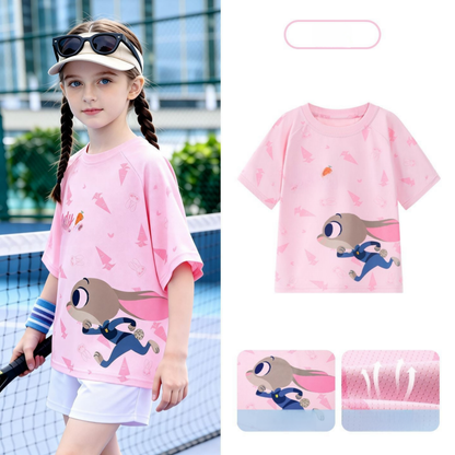通気性良い 丸首 肌に優しい プリント Tシャツ n-114